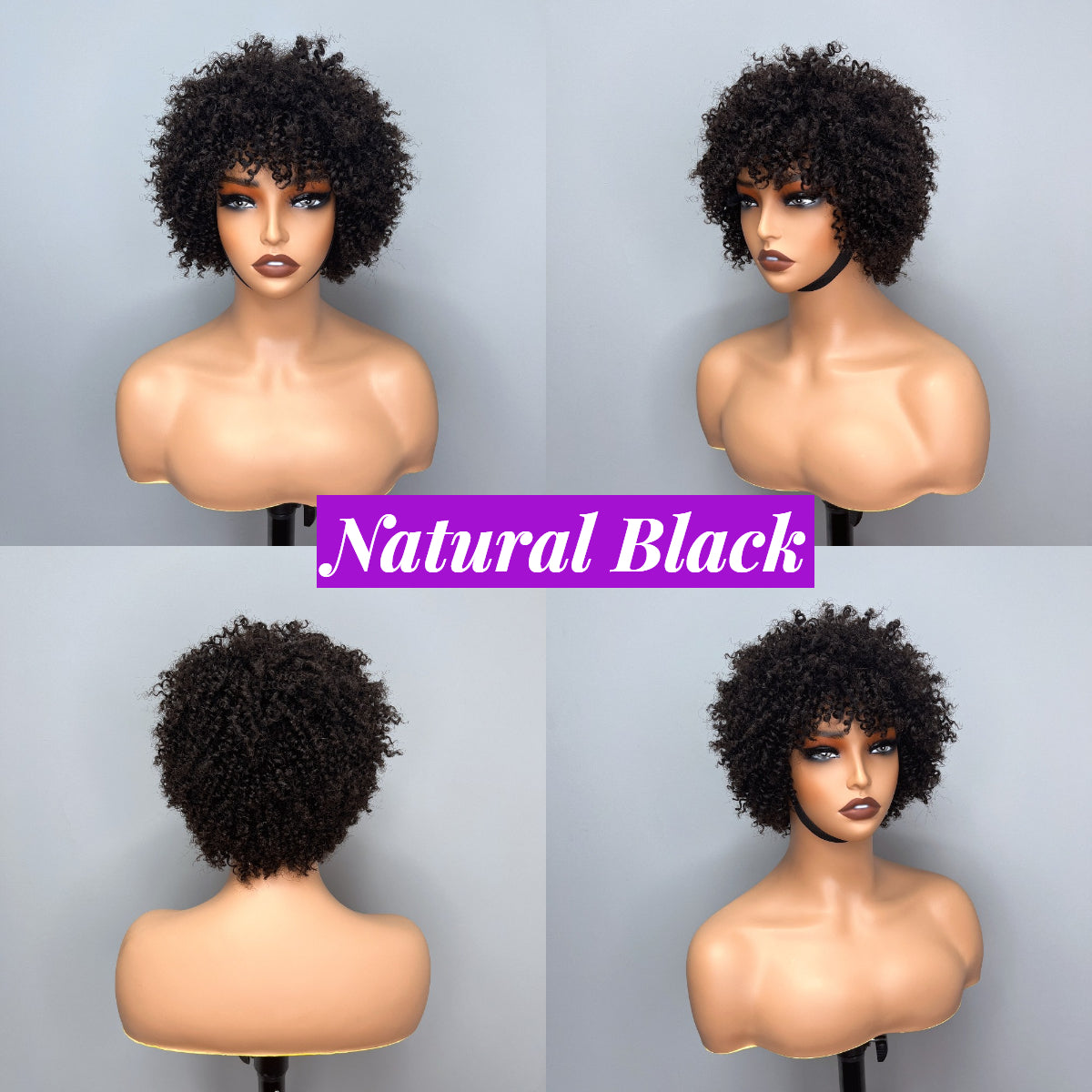 Bogo Flash Sale: 20" Curly 13*4 Lace Front Wig + Pixie Cut Bob Wig