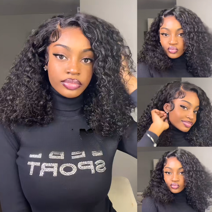 Flash Sale Buy 2 Get 1 Free Thick Curly Hair 13×4 Lace Frontal Wig 6×4 Pre-Cut Lace Wig