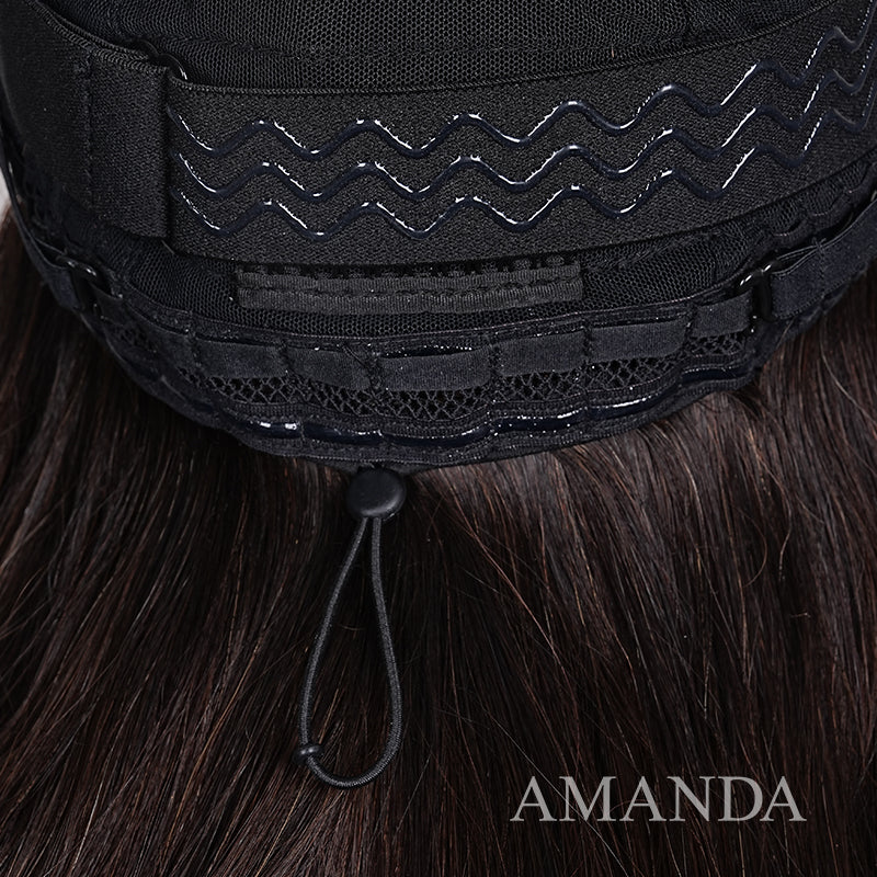 Two Tone Ombre Honey Blonde Glueless Curly Clear Transparent Lace Front Colored Wigs 100% Human Hair Wigs-Amanda Hair