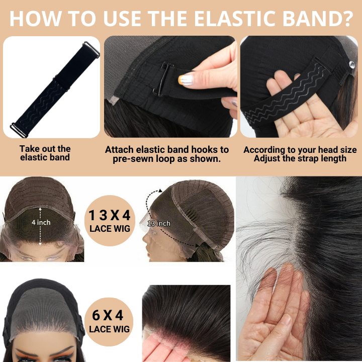 Peluca con flequillo de cortina natural, sin pegamento, con reflejos castaños y rubios, oferta flash