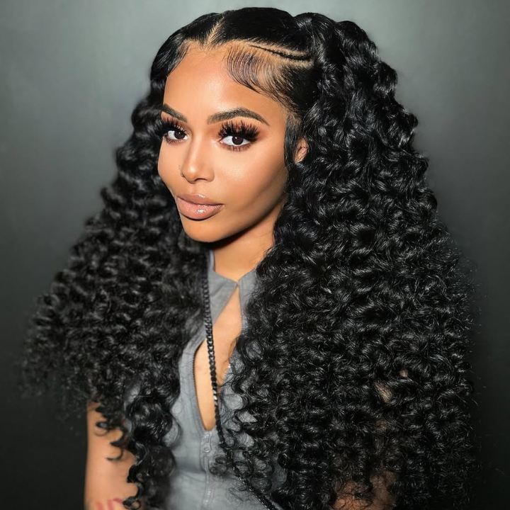 Deep Wave Snug Fit 360 Invisible Strap Glueless Lace Frontal Wig - Ready-to-Wear, High Density