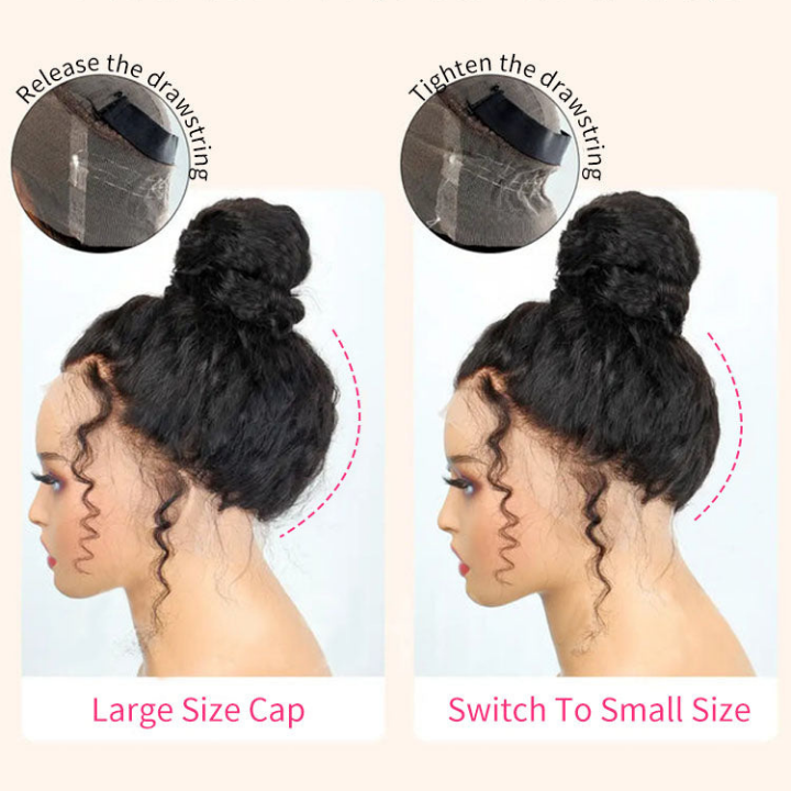 $100 Off Full $101| Deep Curly Snug Fit 360 Invisible Strap Glueless Lace Frontal Wig Flash Sale
