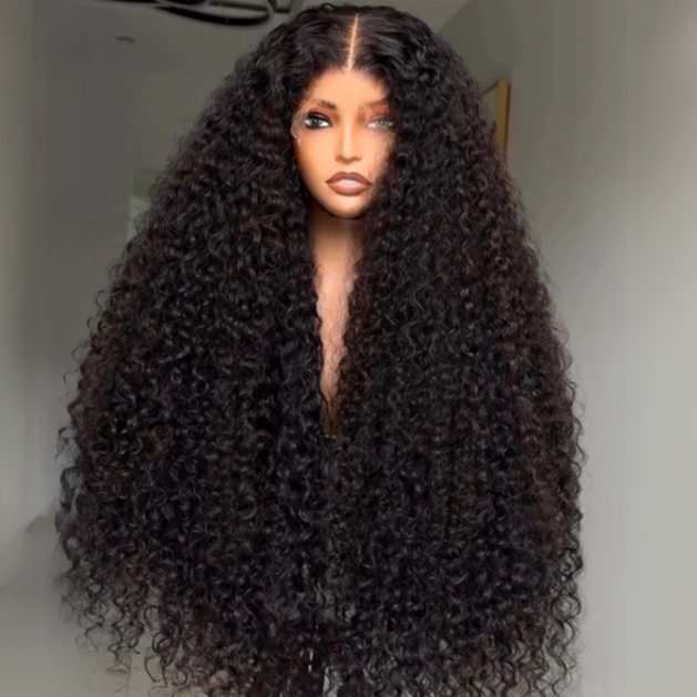 Glueless Loose Wave Wigs Virgin Human Hair 4 * 4/13 * 4 Transparent HD Lace Front Wig Pré-plumé Hairline - Amanda Hair
