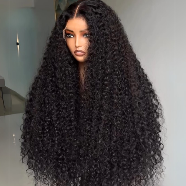 Glueless Loose Wave Wigs Virgin Human Hair 4 * 4/13 * 4 Transparent HD Lace Front Wig Pré-plumé Hairline - Amanda Hair