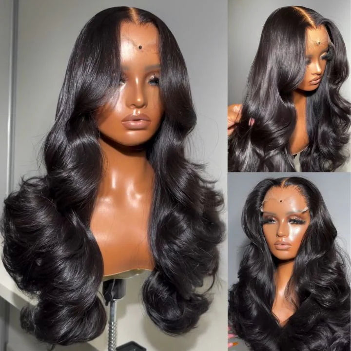 $100 Off Full $101| Bouncy and Soft Body Wave Glueless Lace Closure/ Lace Front Wigs Flash Sale