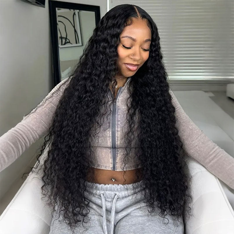 $199=30'' | Pre Everything Long Curly Hair 13x4 Lace Frontal Wig Thick Curly Hair Glueless Wigs Flash Sale -Amanda Hair