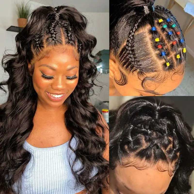 Glueless 360 Lace Frontal Wig - Body Wave Invisible Strap Tug & Go Pre Everything Lace Wigs