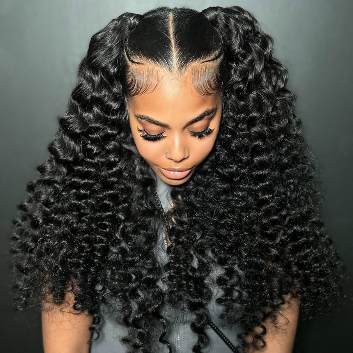 Deep Wave Snug Fit 360 Invisible Strap Glueless Lace Frontal Wig - Ready-to-Wear, High Density
