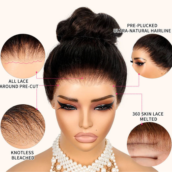 $100 Off Full $101| Deep Curly Snug Fit 360 Invisible Strap Glueless Lace Frontal Wig Flash Sale