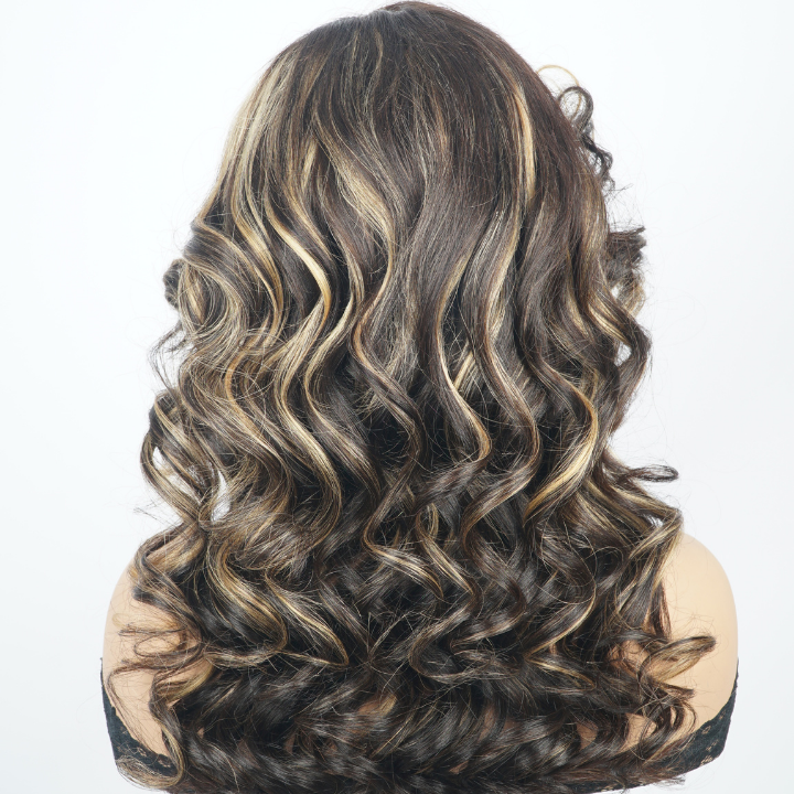 24H Fast Shipping | Vibrant Blonde Highlights Colored Body Wave 7x5 Lace Closure Wig Flash Sale (only for US orders)
