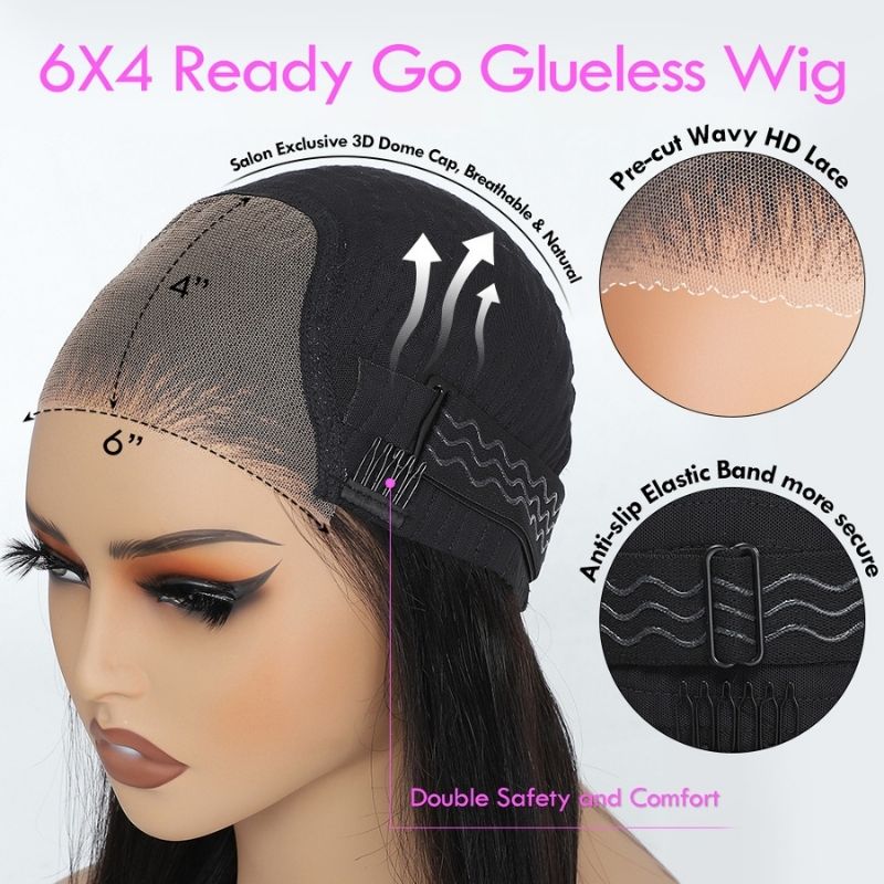 $189=26'' | 200% Density 24H Fast Shipping Loose Wave 13x4 Pre-Everything Lace Frontal Fluffy Wig With Face Framing Curtain Bangs Flash Sale