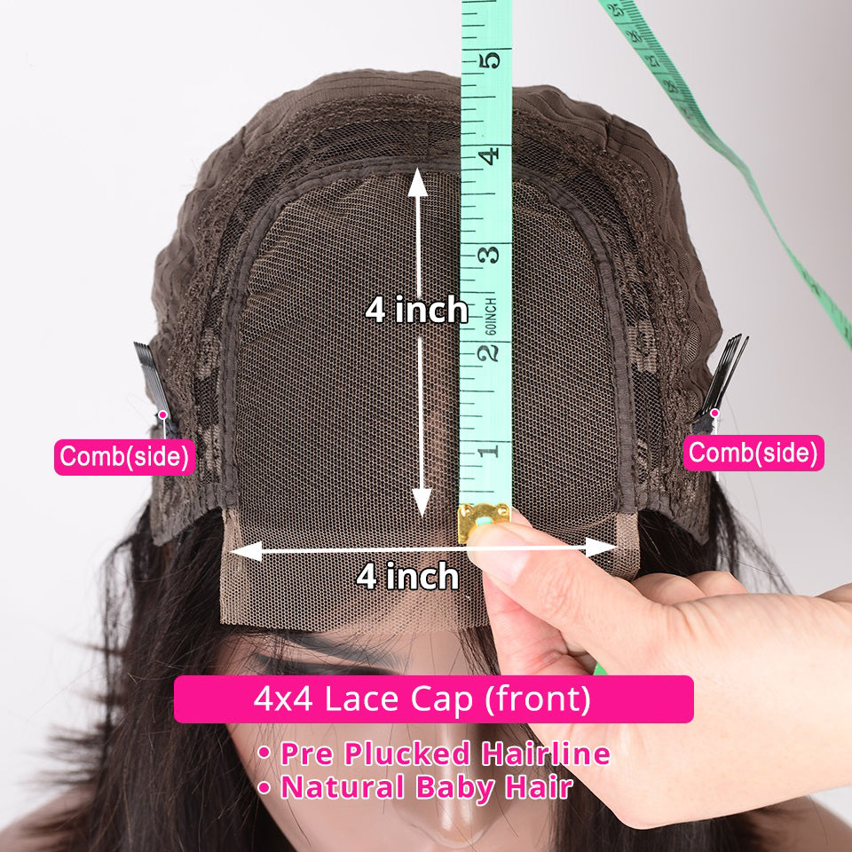 kinky curly bob wig human hair lace closure wig