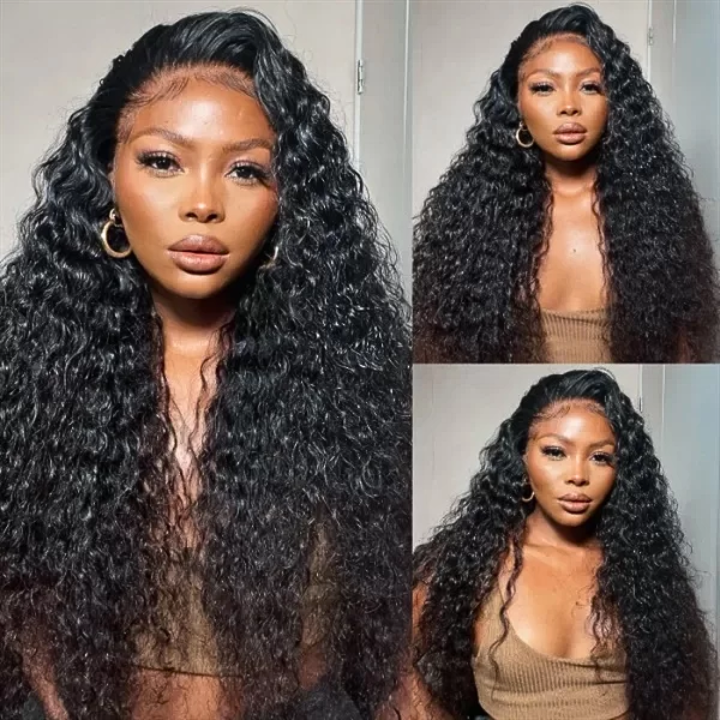 Highlight Blonde Glueless Water Wave 13x4 HD Lace Front Wigs Flash Sale-Amanda Hair