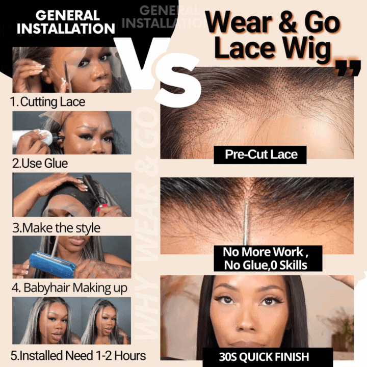 $100 Off Full $101| Highlight Brown Wear Go Lace Loose Wave Wigs with Curtain Bangs Flash Sale