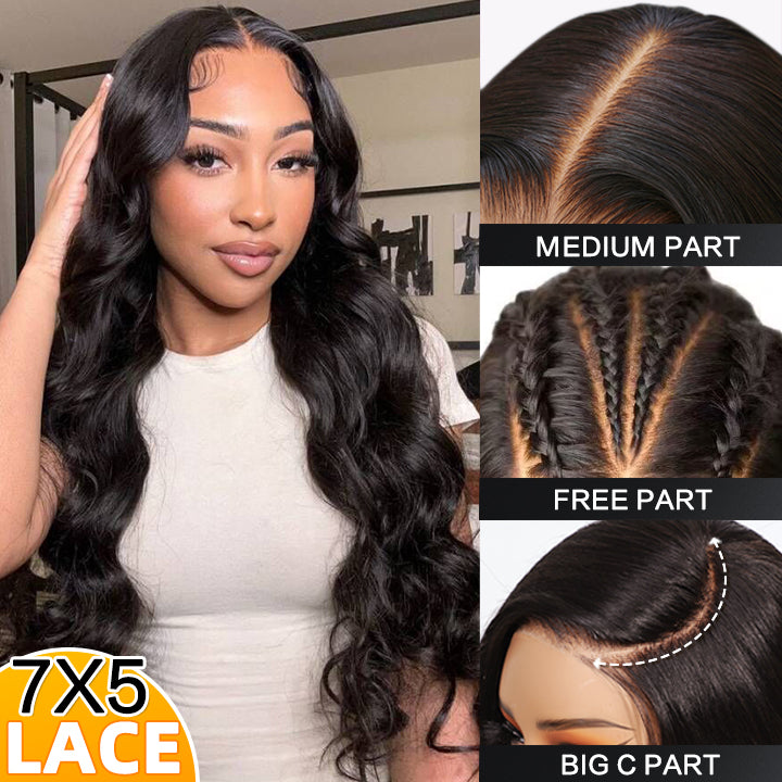 Body Wave Hair 13 * 4 HD Pelucas delanteras de encaje transparente Body Wave Cabello humano Peluca frontal sin pegamento para mujeres-Amanda Hair