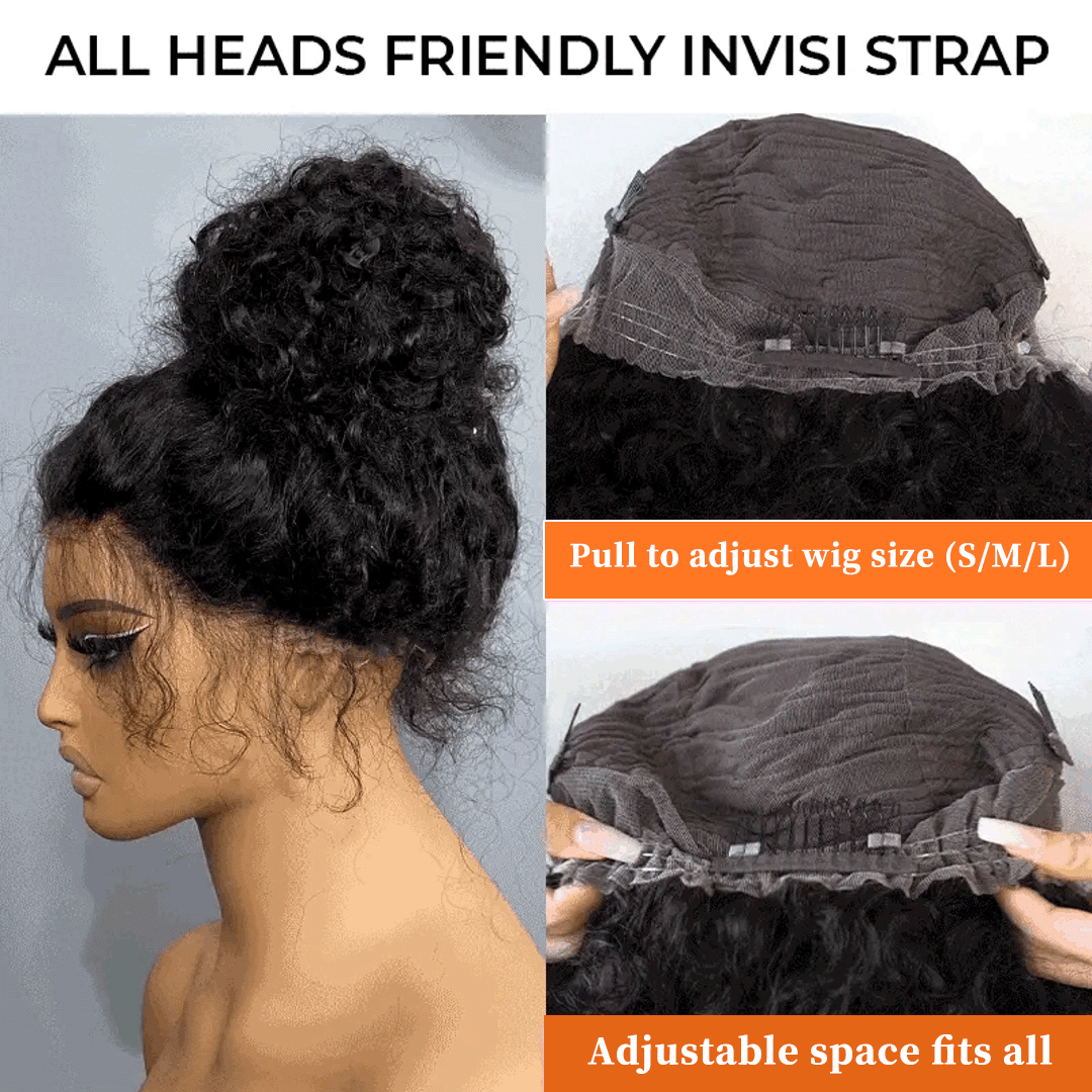 Glueless 360 Lace Frontal Wig - Silky Straight Invisible Strap Tug & Go Pre Everything Lace Wigs