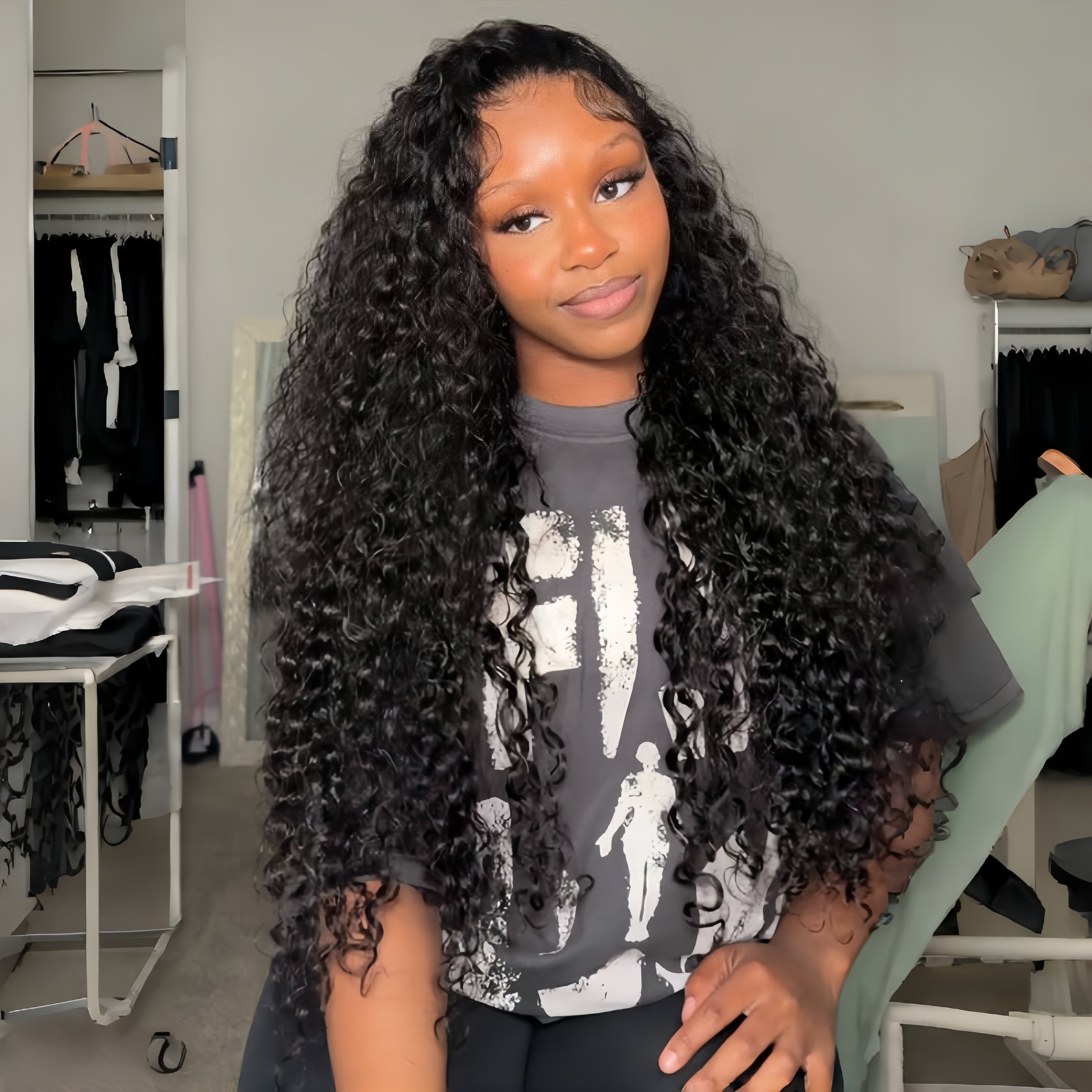 $199=30'' | Pre Everything Long Curly Hair 13x4 Lace Frontal Wig Thick Curly Hair Glueless Wigs Flash Sale -Amanda Hair