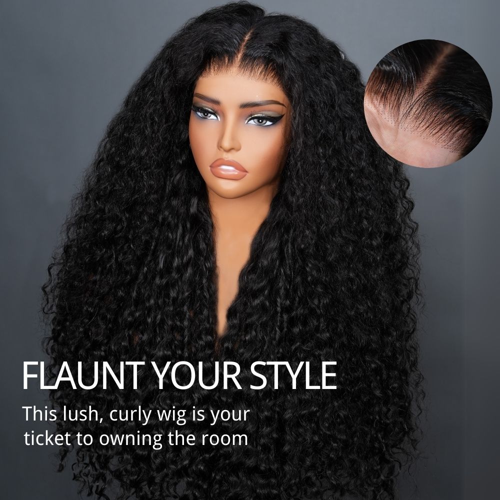 $199=30'' | Pre Everything Long Curly Hair 13x4 Lace Frontal Wig Thick Curly Hair Glueless Wigs Flash Sale -Amanda Hair