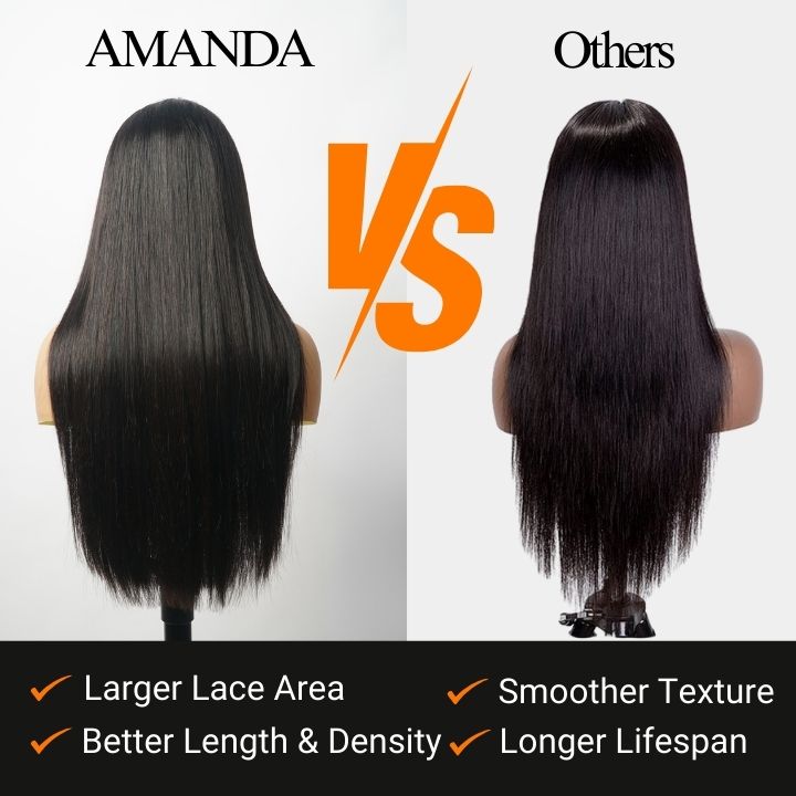 11A Long Straight Hair Wigs 13x6 HD Lace Frontal Wig-Amanda Hair