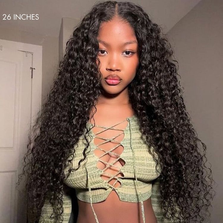 Cheveux de vague d'eau 13 * 4 HD Lace Front Wigs Glueless Transparent Lace Wig Plumed Hairline-Amanda Hair