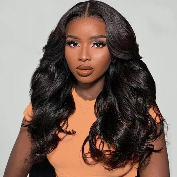 Bogo Flash Sale| Top-Selling Loose Wave Glueless 6x4 Lace Wig with Curtain Bangs + Long Water Wave Reddish Brown 7x5 Lace Wig