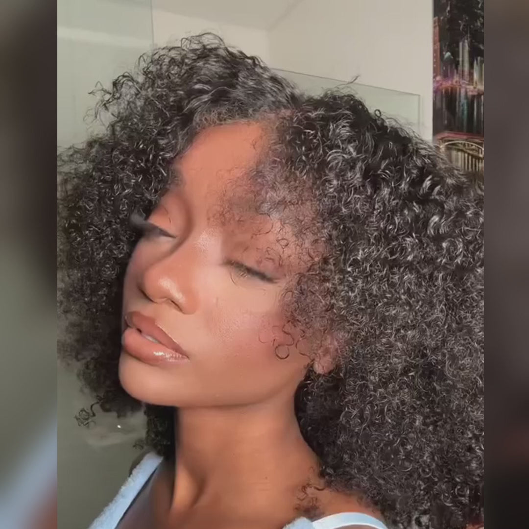 180% Densité Cheveux Bouclés Naturels 360 Full Lace Wig-Amanda Hair