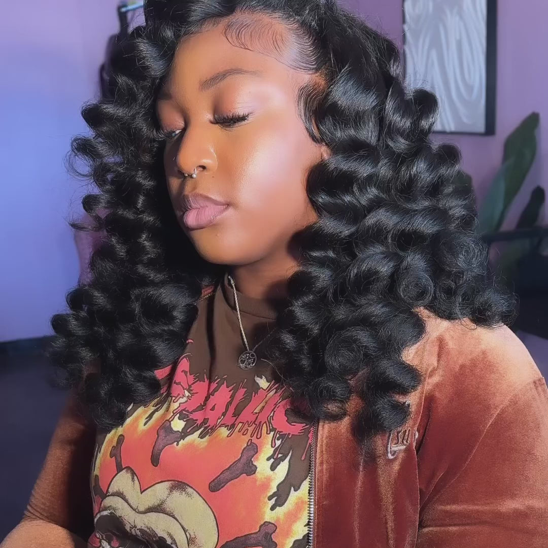Glueless Loose Wave Clear Transparent Lace Front Wigs For Women-Amanda Hair
