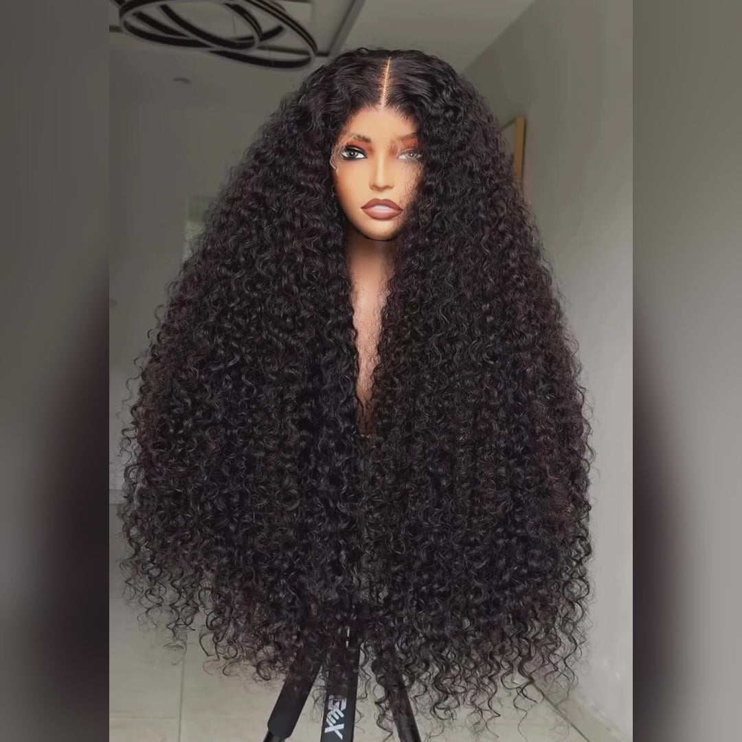 Glueless Loose Wave Wigs Virgin Human Hair 4 * 4/13 * 4 Transparent HD Lace Front Wig Pré-plumé Hairline - Amanda Hair