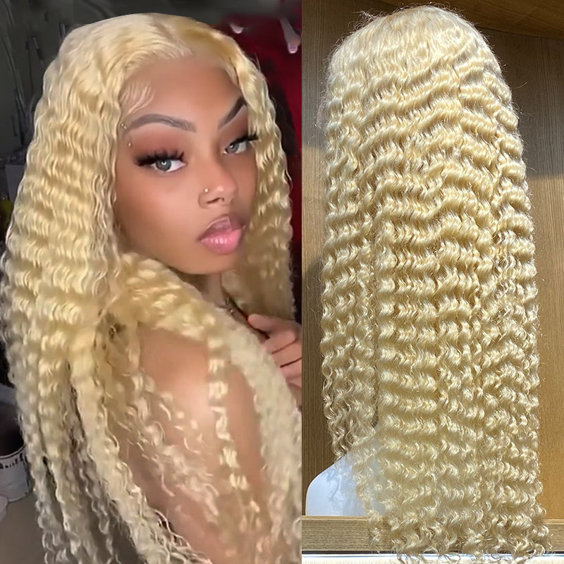 613 Blonde Body Wave 13x4 HD Dentelle Perruque Vierge Perruques de Cheveux Humains Pré-Plumé Délié Avec Bébé Cheveux-Amanda Cheveux