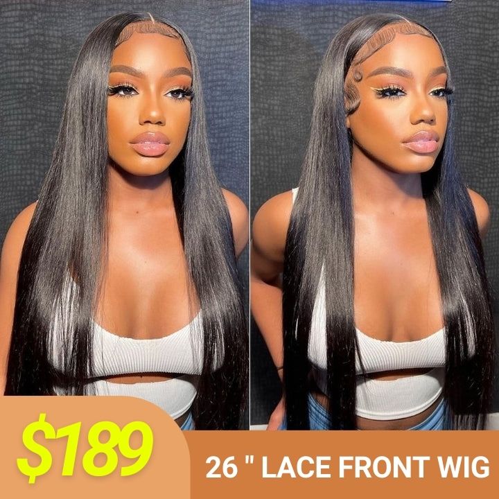Long Silk Straight Hair 200% Density 13*4/4*4 Lace Front Wigs Flash Sale