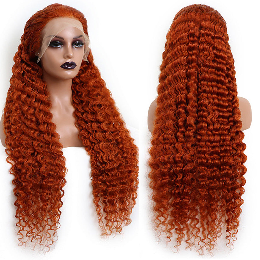 ginger orange loose deep wig