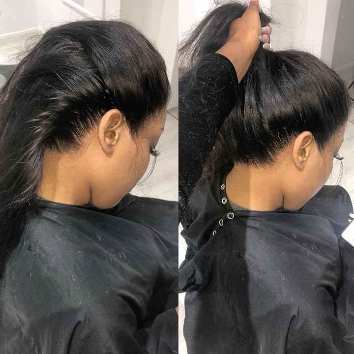 Preplucked Long Straight 360 Human Hair Lace Wig For Girl-Amanda Hair