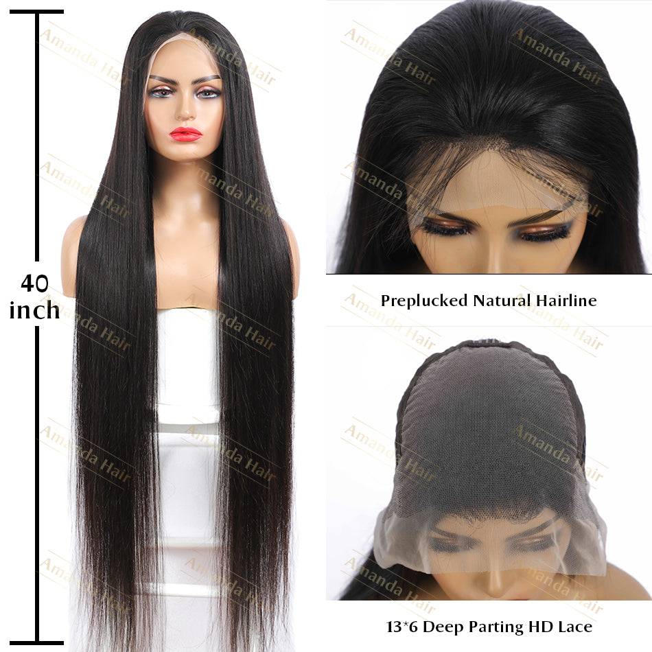 Long Straight Hair Lace Front Wigs