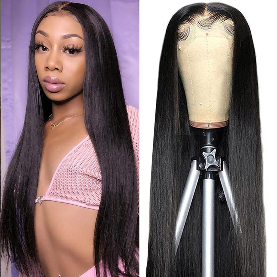 Straight Hair 4*4 Lace Closure Wig Pre Plucked