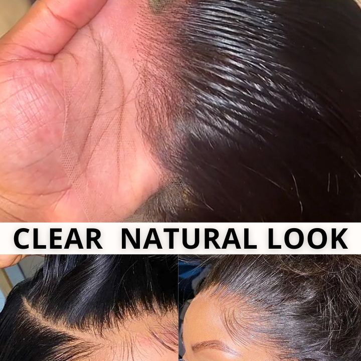 Transparent 5x5 Closure Wig Brazilian Body Wave HD Lace Closure Wig Pre Plucked Hairline-Amanda Hair