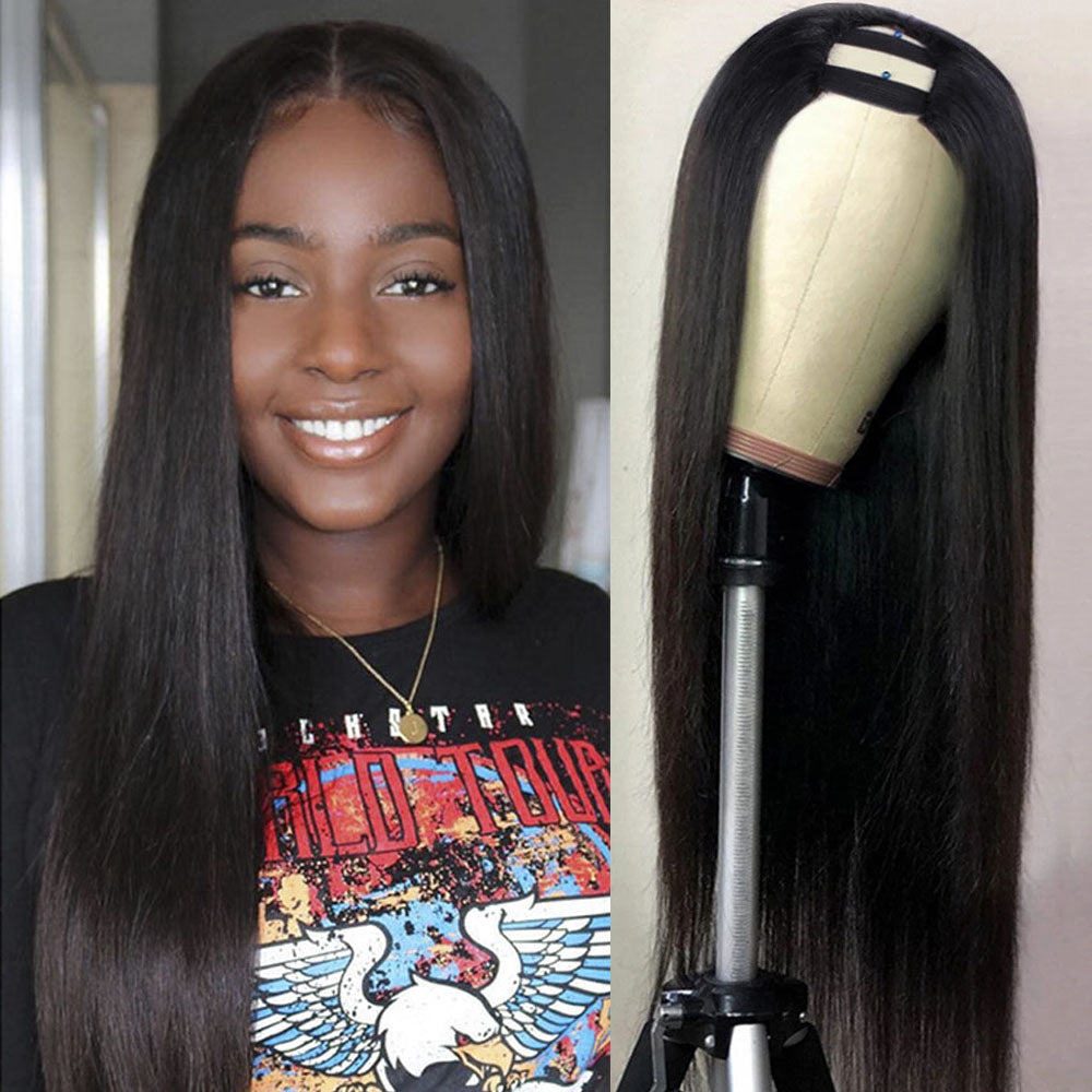 Amanda-U-Part-Wig-Straight-Human-Hair-For-Women-Natural-Wigs-Human-Hair-Wig-Brazilian-Remy-Human