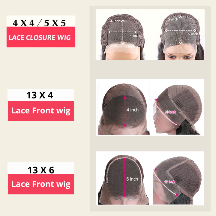Longue vague profonde lâche 13x6 Dentelle transparente indétectable Meilleures perruques de cheveux humains sans colle en ligne - Amanda Hair