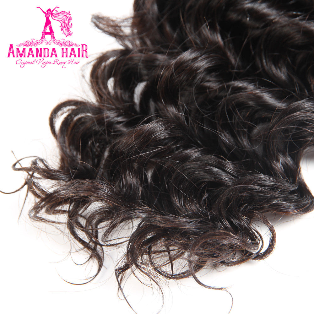 Deep Wave Hair Bundle 100% Human Virgin Hair Wave Hair - Amanda Hair
