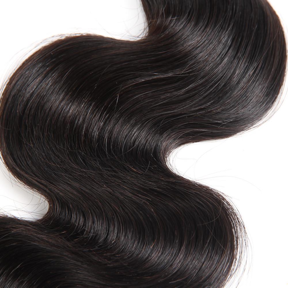 Body Wave 3 Bundles With 13*4 Frontal Weave Natural Color Brazilian 10A Grade 100% Remi Human Hair Sale - Amanda Hair