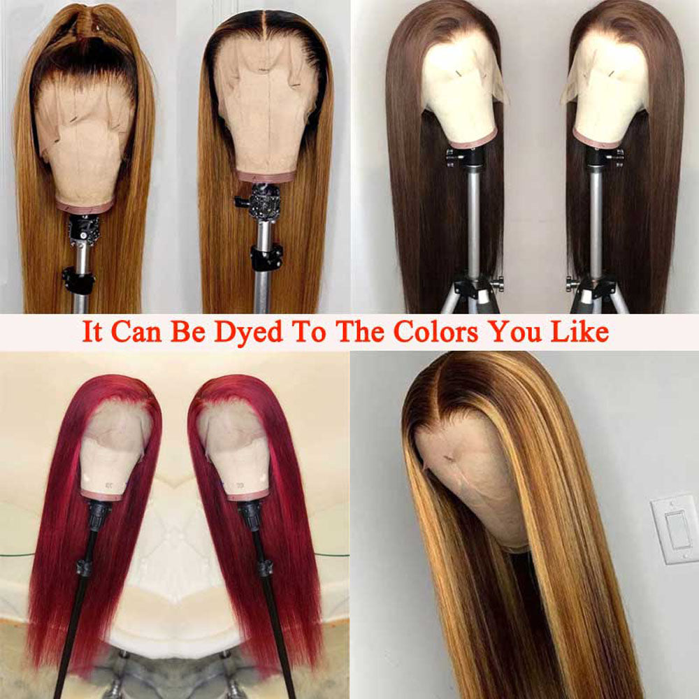 13*6 Long Straight glueless HD lace front wig