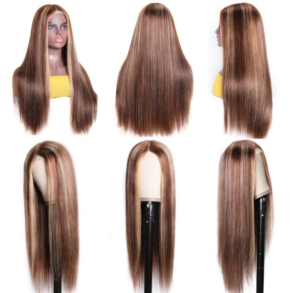 5*5 HD Lace Wig Highlight Closure Wig