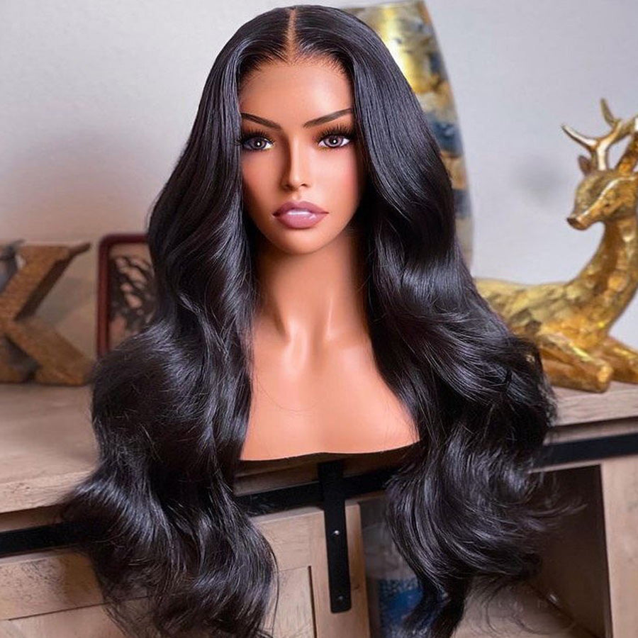 Transparent 4x4 Lace Closure Wig Body Wave Virgin Human Hair