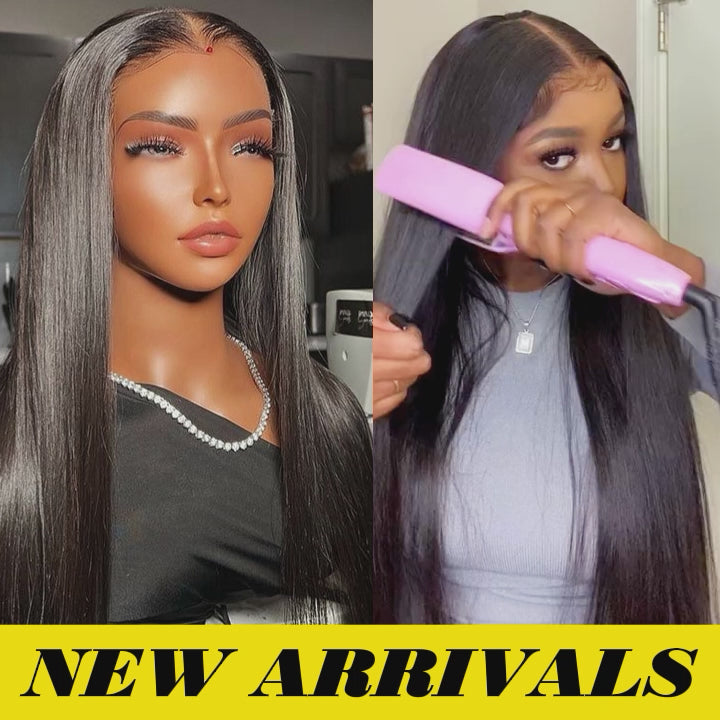 Glueless 5 * 5 HD Lace Closure Wigs Straight Human Hair Wear & Go Wig Plumed Hairline-Amanda Hair