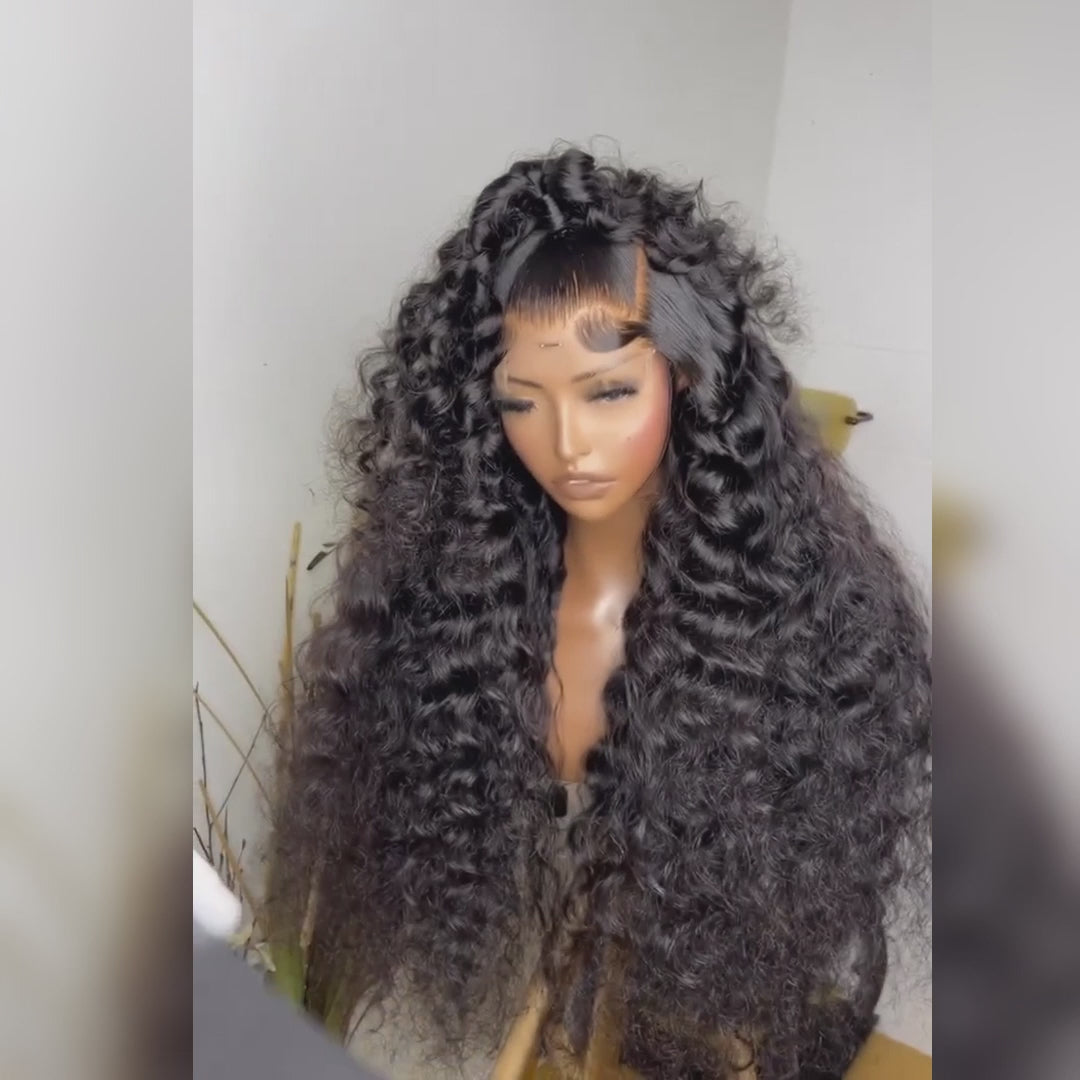 Tiktok Ashcashcc Same Wig Glueless Loose Wave Wigs Virgin Human Hair 4*4/13*4 HD Lace Front Deep Wave Wig Pre Plucked Hairline - Amanda Hair
