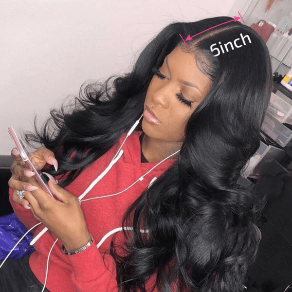 5x5 Closure Wig Brazilian Body Wave HD Lace Closure Wig