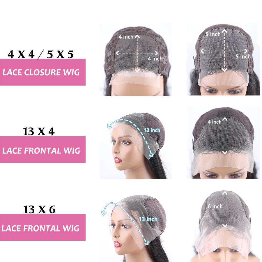 Brown Body Wave Human Hair Wigs 13x4 Lace Front Colored Wig