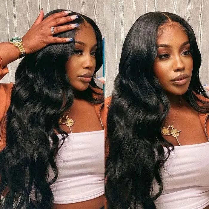 V Part Body Wave Wig Human Hair Glueless Wigs For Beginner- Amanda Hair