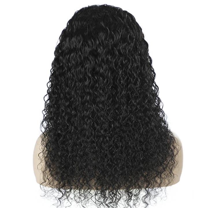 Water Wave Headband Hair Wigs 150% Density With Scarf