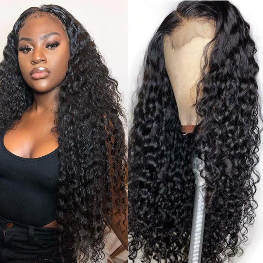 Water Wave Wig Human Hair HD Lace Closure Wig