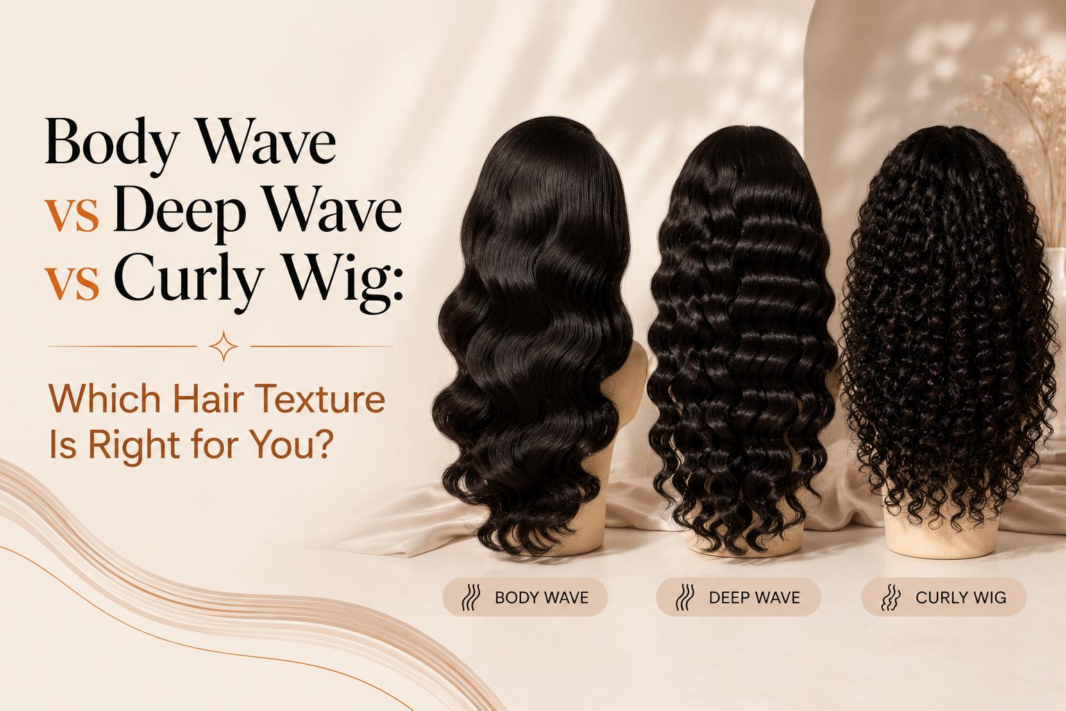 Body Wave vs Deep Wave vs Curly Wig: Which Hair Texture Is Right for You?